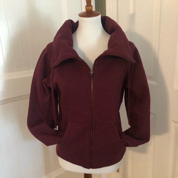 Zella Women’s Small Maroon full-zip Sweatshirt - Picture 5 of 6